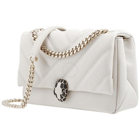 bvlgari white serpenti bag